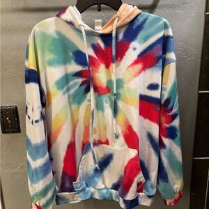 Colorful Tie-Dye Women’s Oversized Hoodie